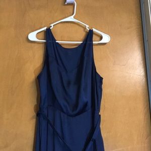 Silky navy blue dress